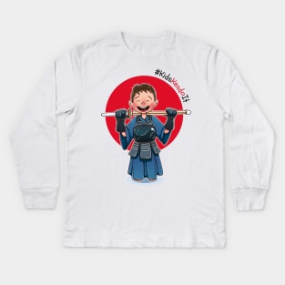 Kendōka Kid - Celebrating Kendo for Kids Kids Long Sleeve T-Shirt